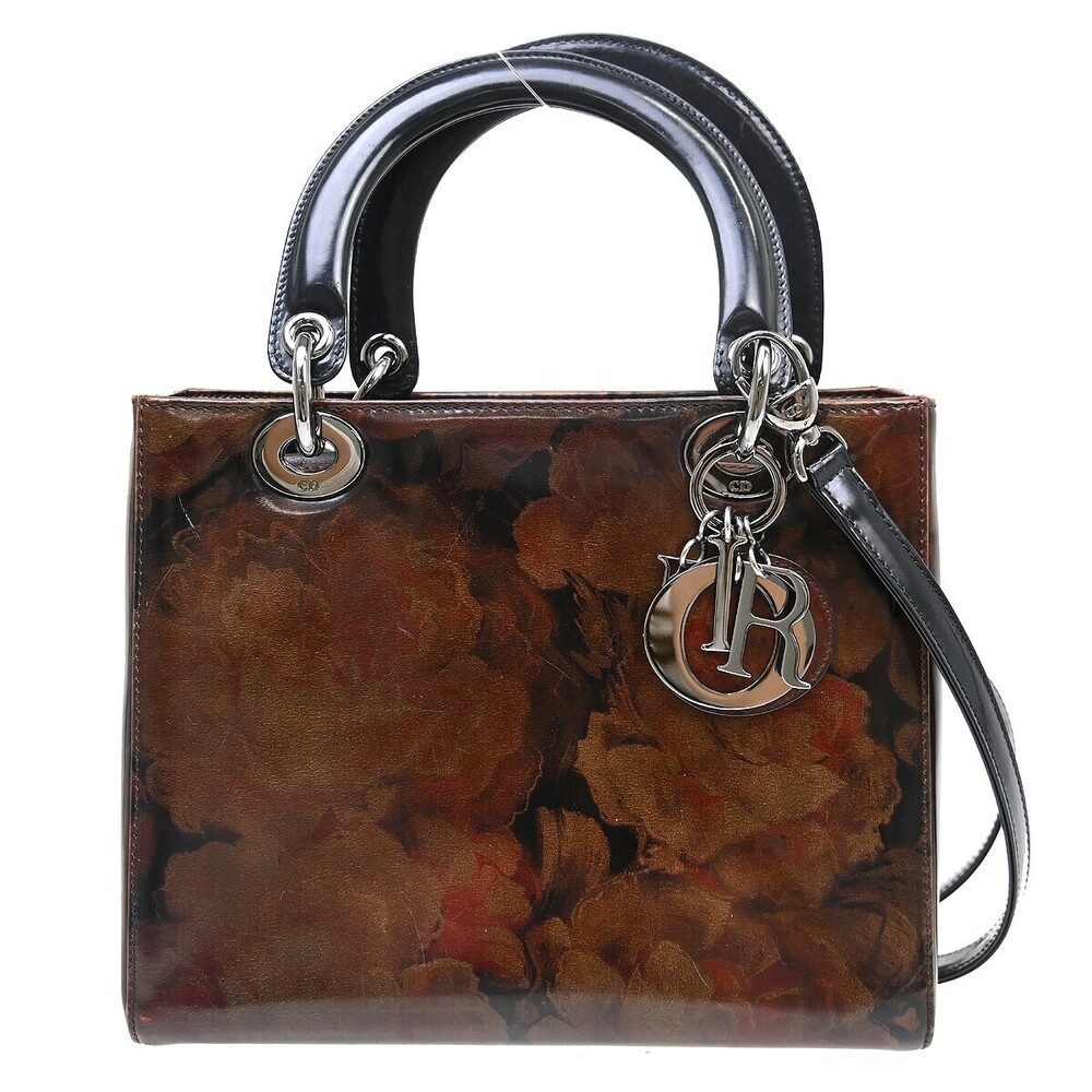 Christian Dior Vintage Lady Dior Patent Patent leather